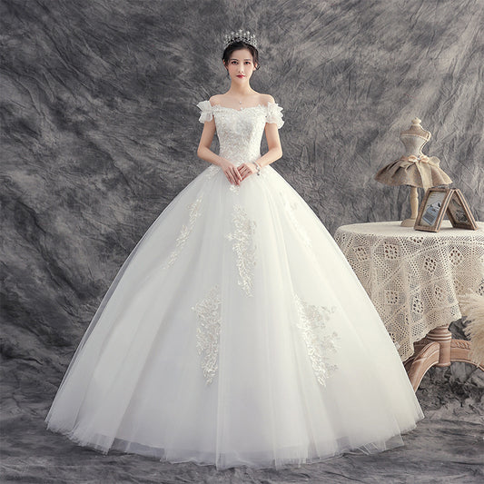 New Wedding Dress for Brides, Forest Style, Petite, Slimming, Super Fairy, Dreamy, Elegant, Light and Simple Dress for Women