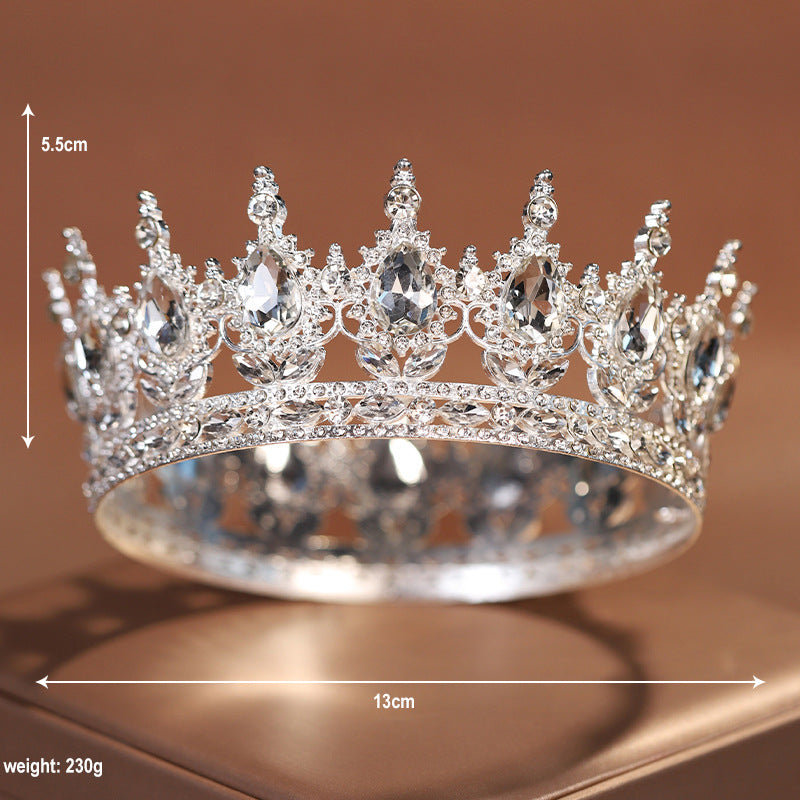 Hair Crown Bridal Headdress Baroque Simple Elegant Female 18-Year-Old Princess Adult Ceremony Birthday Crown Wedding Sofa H8293