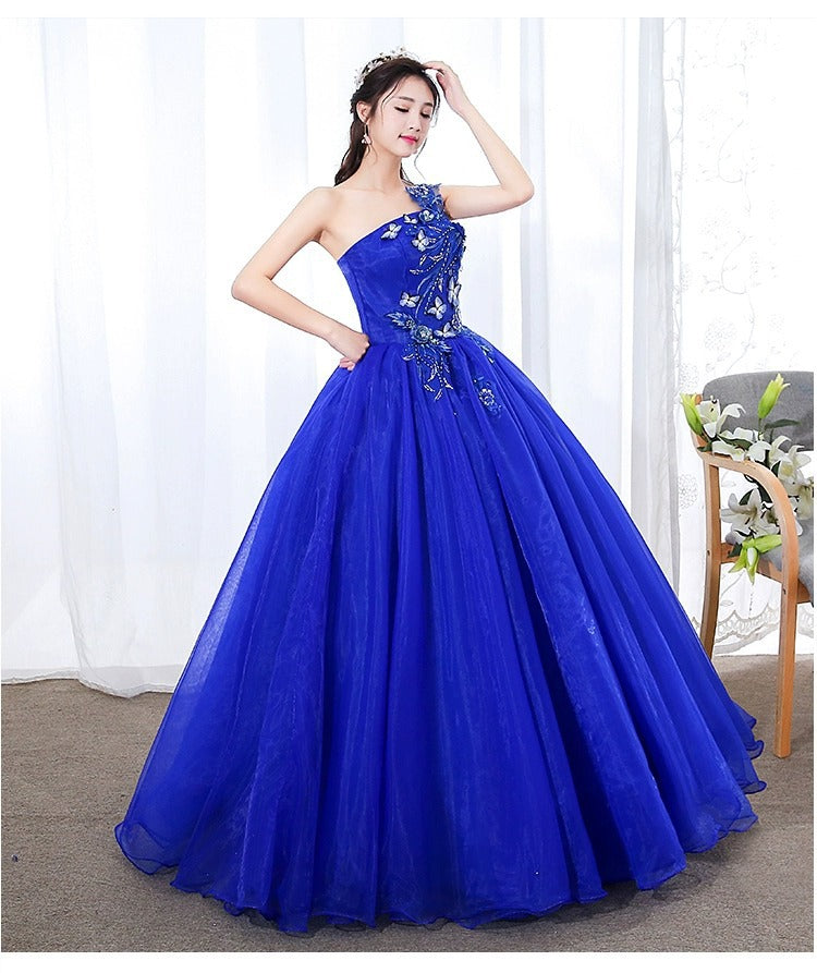 Evening Dress Host Costume Vocal Music Art Test Student Singing Bel Canto Solo Dress Women's Long Pettiskirt Winter