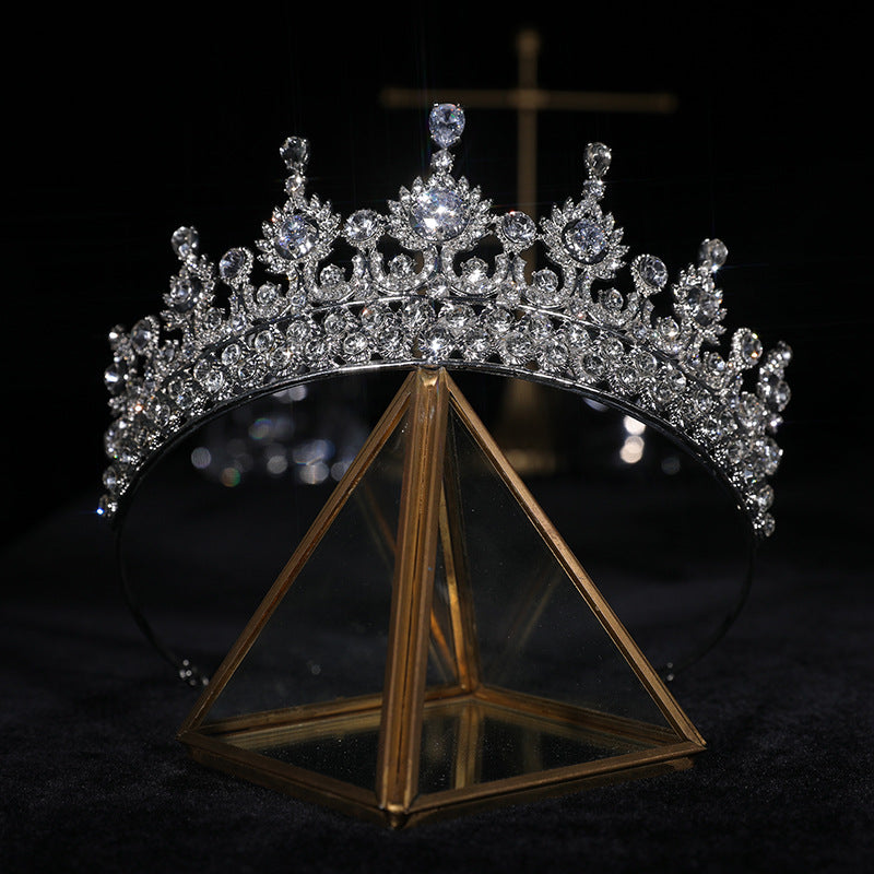 Hair Crown Wedding Hair Accessories Catwalk Crown Bridal Rhinestone Baroque Headband Adult Gift Headband Bridal Crown