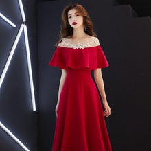 Banquet Evening Dress 040 New Fashion Elegant Dress for Women Small Dress Dress for Women Mid-Length Evening Dress
