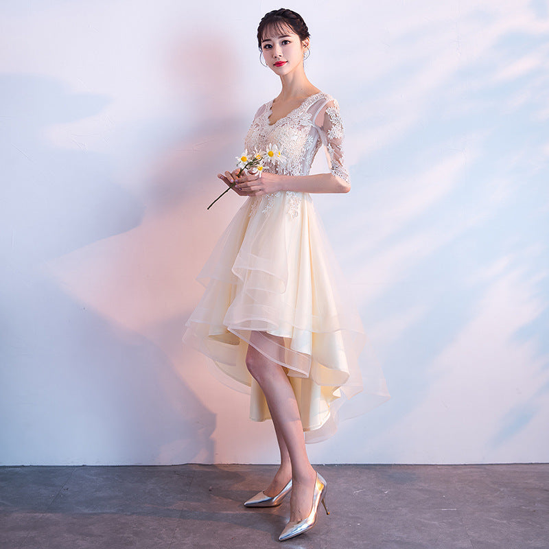 Evening Dress for Women 2024 Summer New Banquet Elegant Long Dress Show Thin Black Socialite Annual Meeting Dress