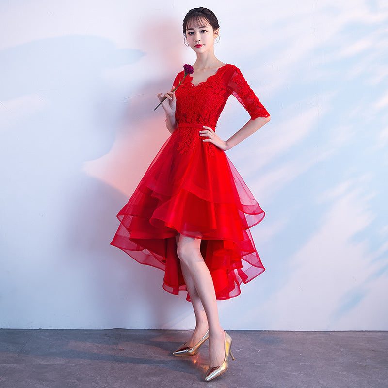 Evening Dress for Women 2024 Summer New Banquet Elegant Long Dress Show Thin Black Socialite Annual Meeting Dress