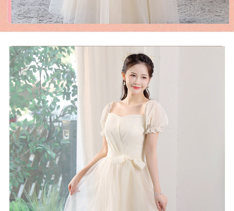 Bridesmaid Dress 2024 New Sisters Group Niche plus Size Slimming Adult Graduation Host Sisters Group Evening Dress