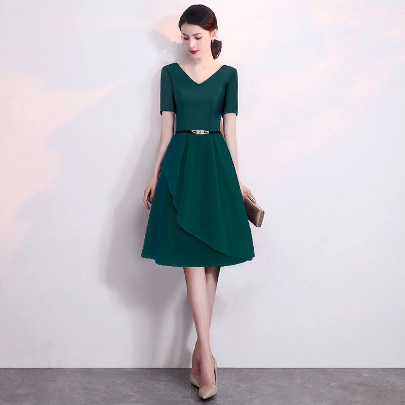 Banquet Little Evening Dress for Women 2024 New Elegant and Simple Dress Suitable for Casual Wear