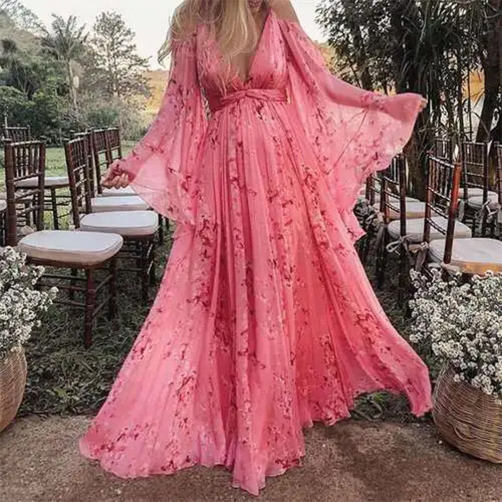 2024 Cross-Border Summer New European and American Women's Clothing Sexy Cutout off-Shoulder Embroidered Wedding Dress Large Swing Dress