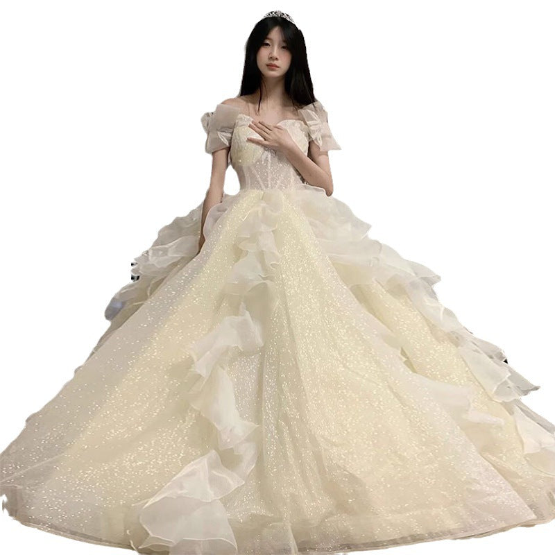 Escape Princess Style Evening Dress Female High Sense Light Luxury Minority Adult Ceremony Student Art Exam Graduate Day Little Dress