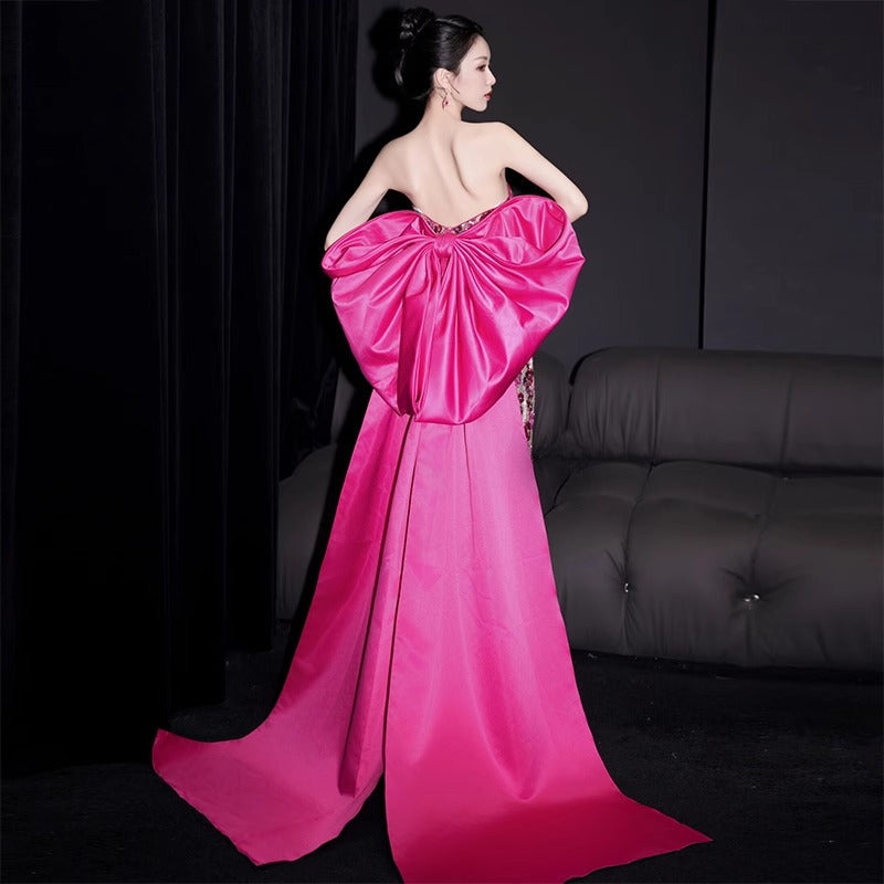 Evening Dress Banquet Ball Gown  Fishtail Dress Fashion Slim-Fit Evening Dress H2822