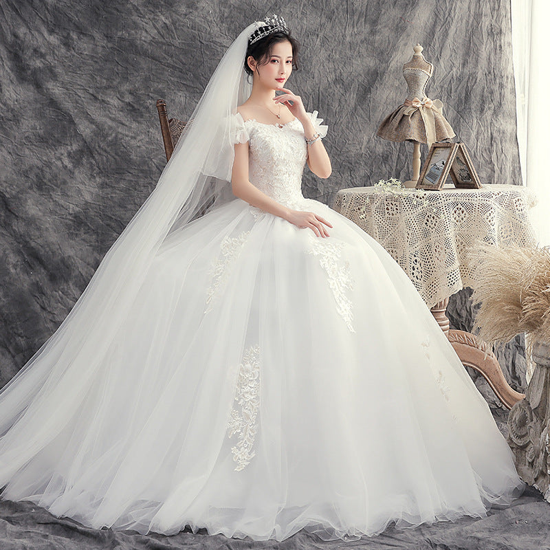 New Wedding Dress for Brides, Forest Style, Petite, Slimming, Super Fairy, Dreamy, Elegant, Light and Simple Dress for Women