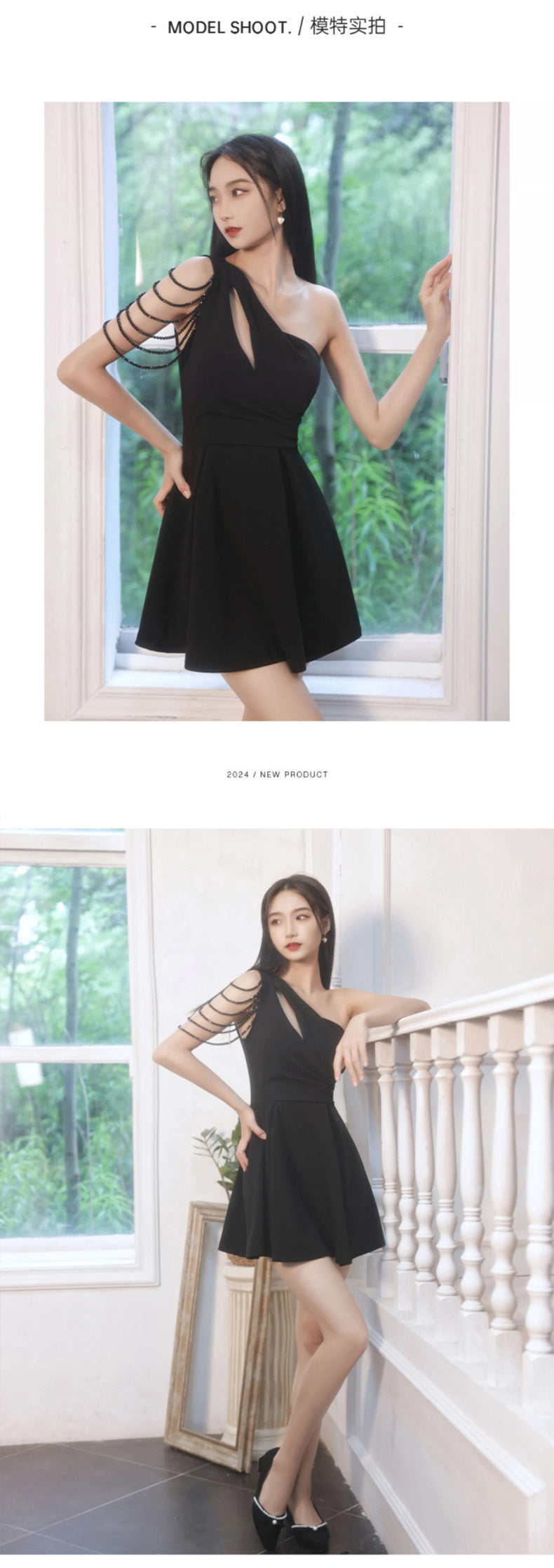 Sexy Night Show Belly-Covering Work Clothes Night Store Graceful and Fashionable Dress Slim Backless Waist-Tight Women's Clothing
