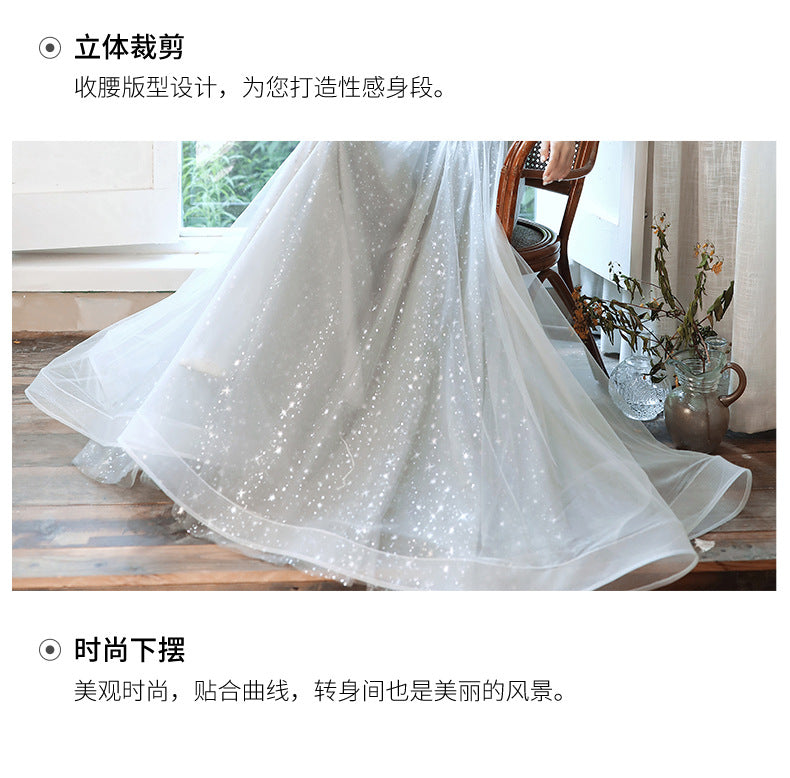 Mori Fresh Banquet Fashion Evening Dress for Women 2024 New Elegant Elegant Fairy Dream Fairy