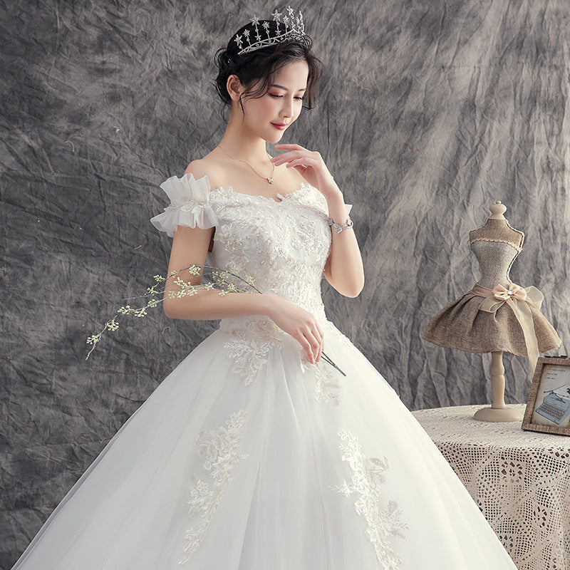 New Wedding Dress for Brides, Forest Style, Petite, Slimming, Super Fairy, Dreamy, Elegant, Light and Simple Dress for Women