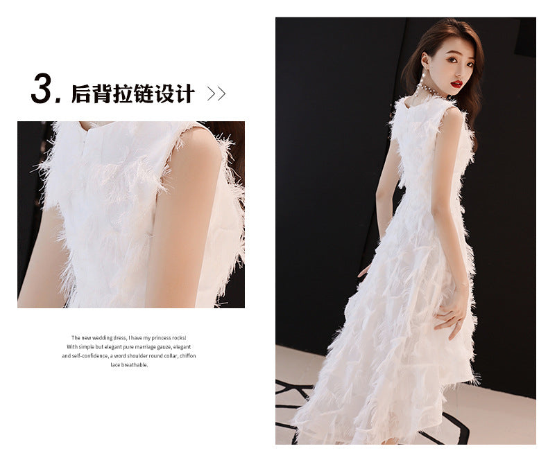 Banquet Evening Dress Dress Women's 2024 New Autumn Elegant Graceful Elegant Dinner Socialite Slimming Dress Small Gift