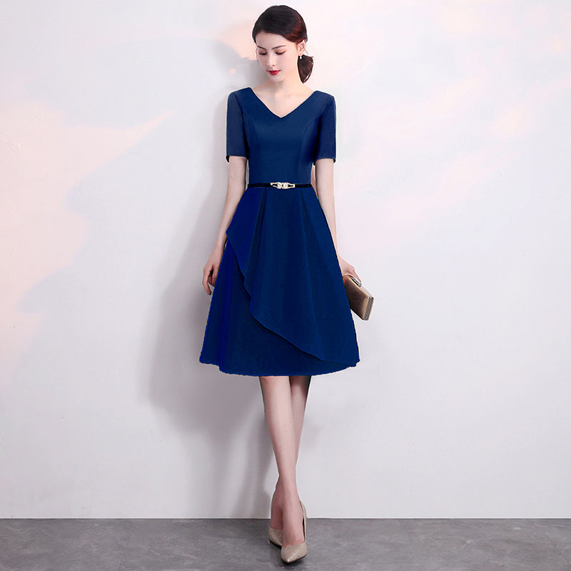 Banquet Little Evening Dress for Women 2024 New Elegant and Simple Dress Suitable for Casual Wear