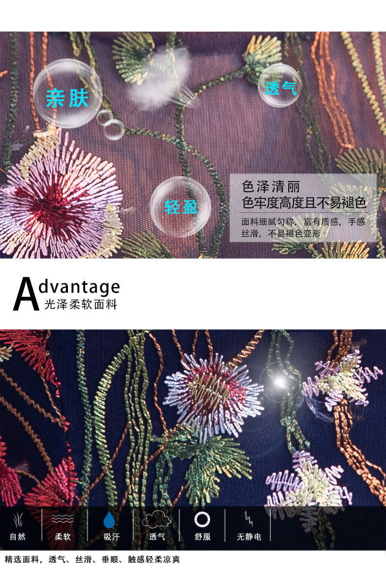 Banquet Evening Dress 040 New Fashion Elegant Dress for Women Small Dress Dress for Women Mid-Length Evening Dress