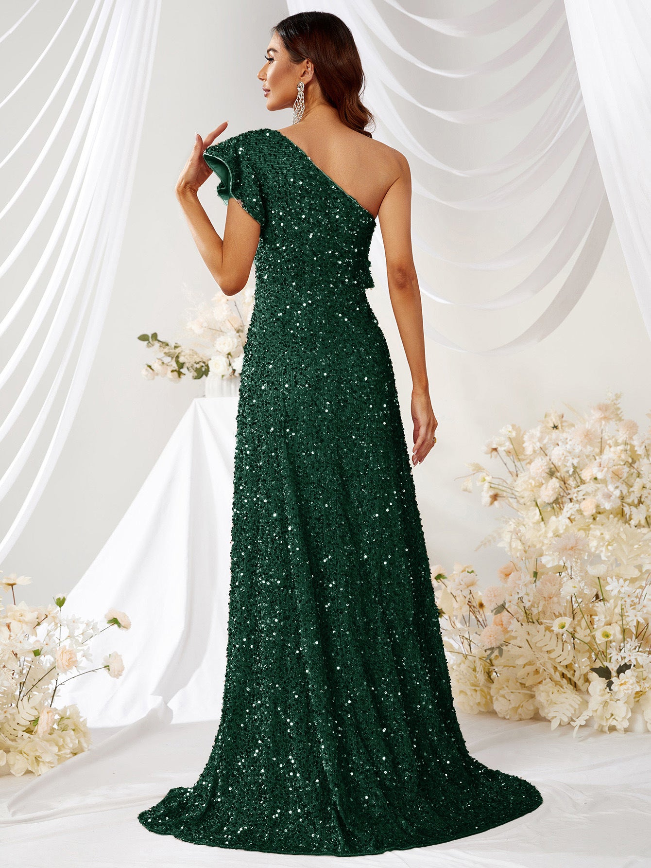 Cross-Border Dance Formal Dress Elegant Long Banquet Evening Dress Broken Size Leak-Picking Special Session