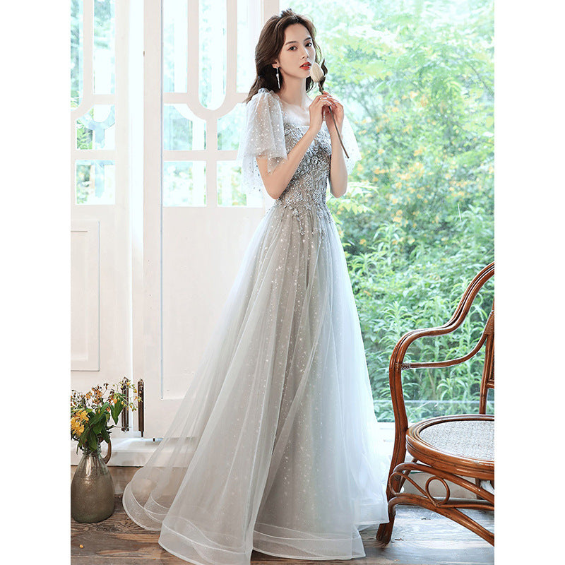 Mori Fresh Banquet Fashion Evening Dress for Women 2024 New Elegant Elegant Fairy Dream Fairy