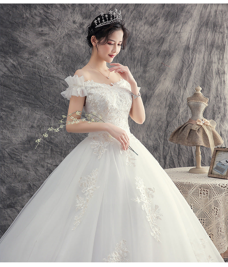 New Wedding Dress for Brides, Forest Style, Petite, Slimming, Super Fairy, Dreamy, Elegant, Light and Simple Dress for Women