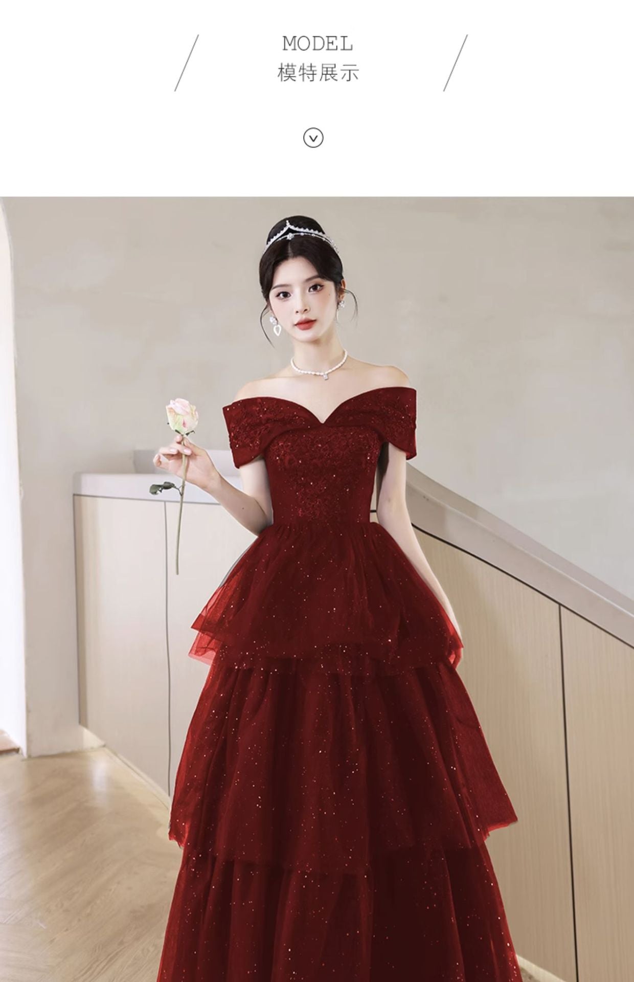 Toast Dress Bride 2024 New Autumn Women's High-End Red Engagement Evening Dress Light Luxury Minority Elegant Wedding Banquet