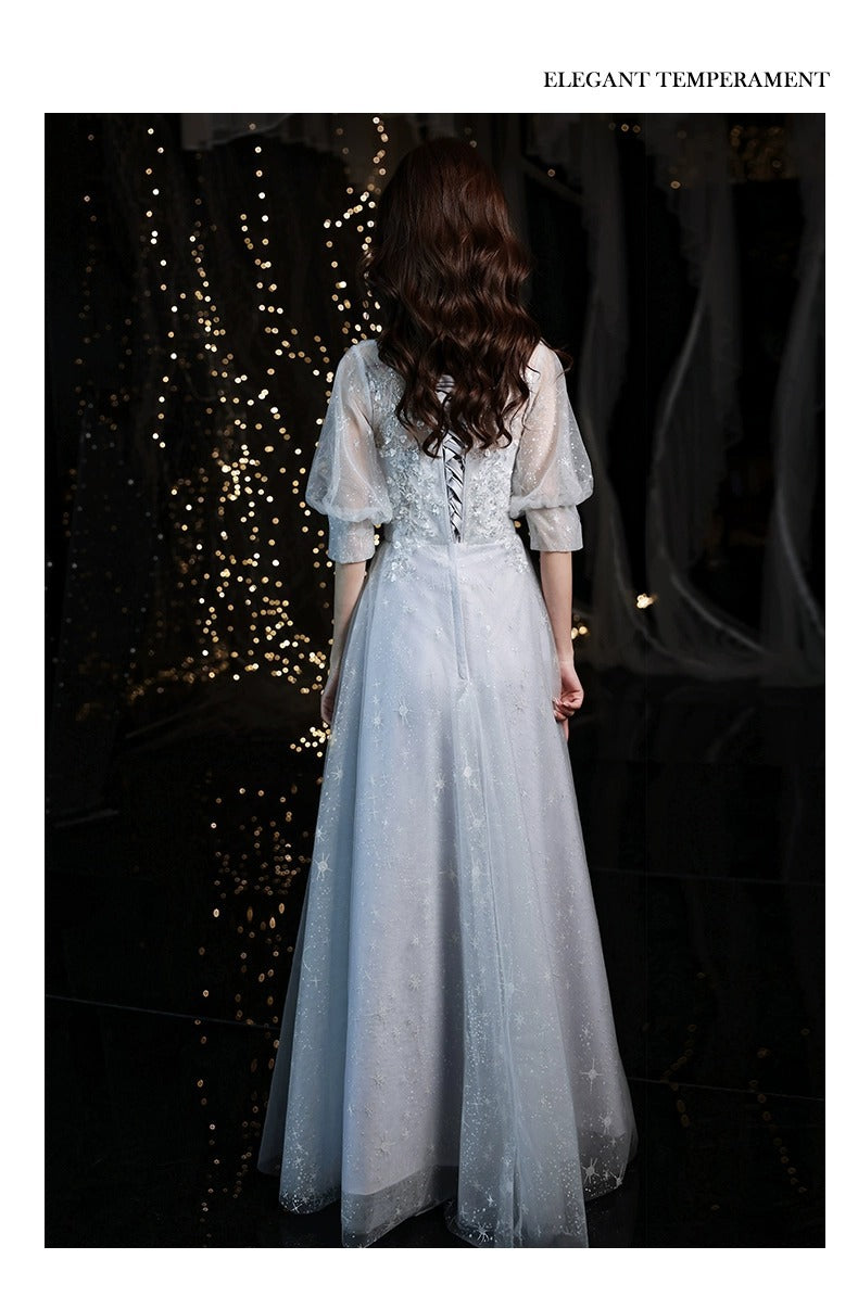 Little Evening Dress Female Banquet Bridesmaid High-End Temperament Vocal Music Art Test Senior Student Graduation Host Autumn