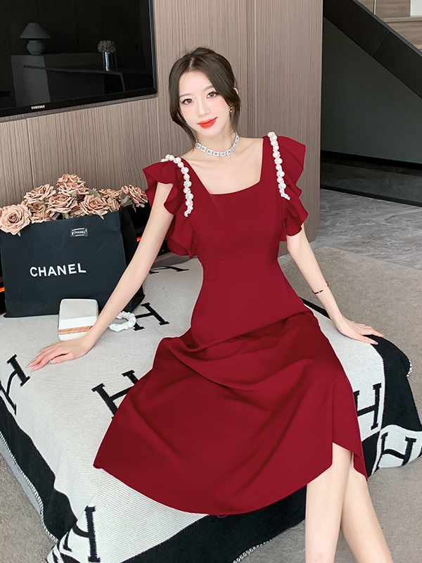 Evening Dresses Party Dress For Wedding Birthday Chinese New Year Red Dress Evening Gown H799