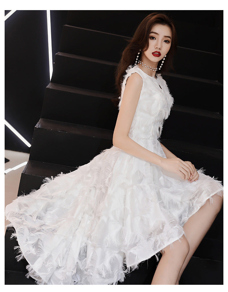 Banquet Evening Dress Dress Women's 2024 New Autumn Elegant Graceful Elegant Dinner Socialite Slimming Dress Small Gift