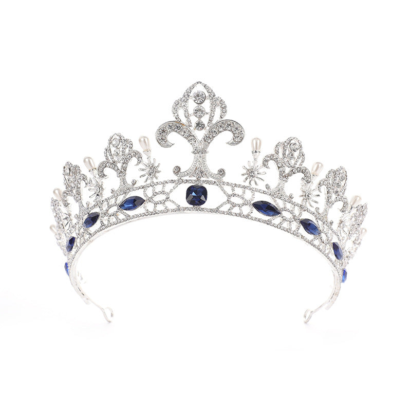 Crown Hair Ornament Baroque Crown Catwalk Show Adult Ceremony Studio Star Super Fairy Headband Bride Wedding Wedding Headdress H2839