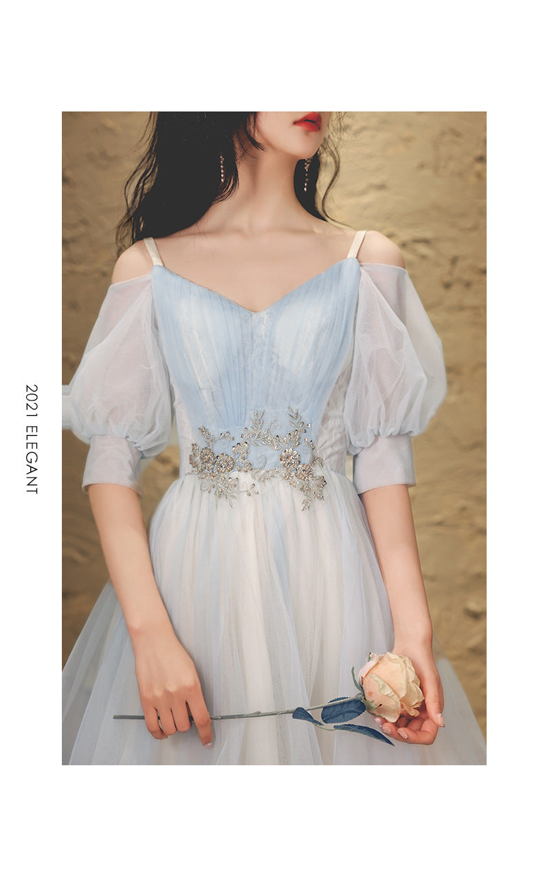 Sweet Dinner Suit 2024 Spring New Girlfriends Party Fairy Temperamental Short Sisters Dress Banquet Dress