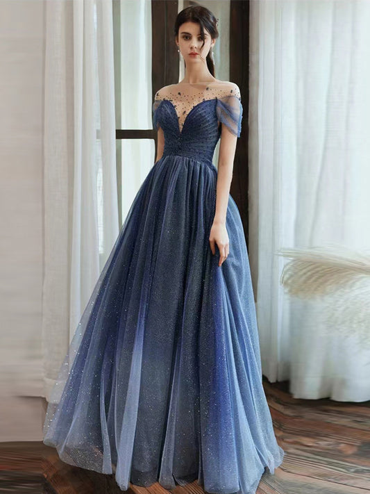 2024 Spring New Dream Banquet Temperament Slim Long Evening Dress for Toasting Fashion Host Formal Dress Women