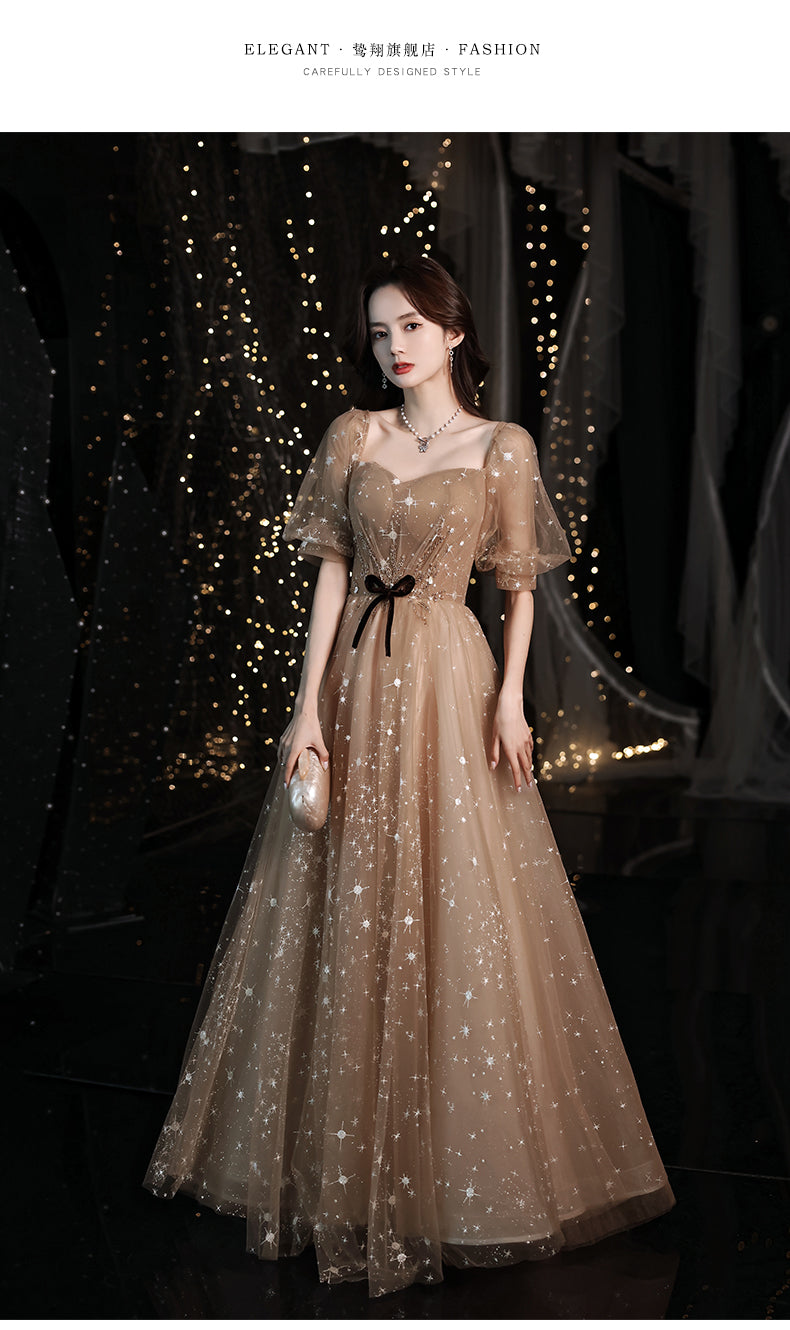 Banquet Evening Dress for Women 2024 New Elegant Socialite Fairy Host Long Dress Dignified Elegant Dress