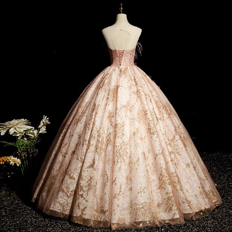 Evening Dress 2024 Autumn High-End Temperament Stage Solo Pettiskirt Vocal Music Art Test Dress Annual Meeting Female Host