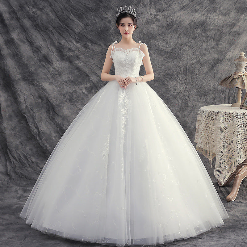 New Wedding Dress for Brides, Forest Style, Petite, Slimming, Super Fairy, Dreamy, Elegant, Light and Simple Dress for Women