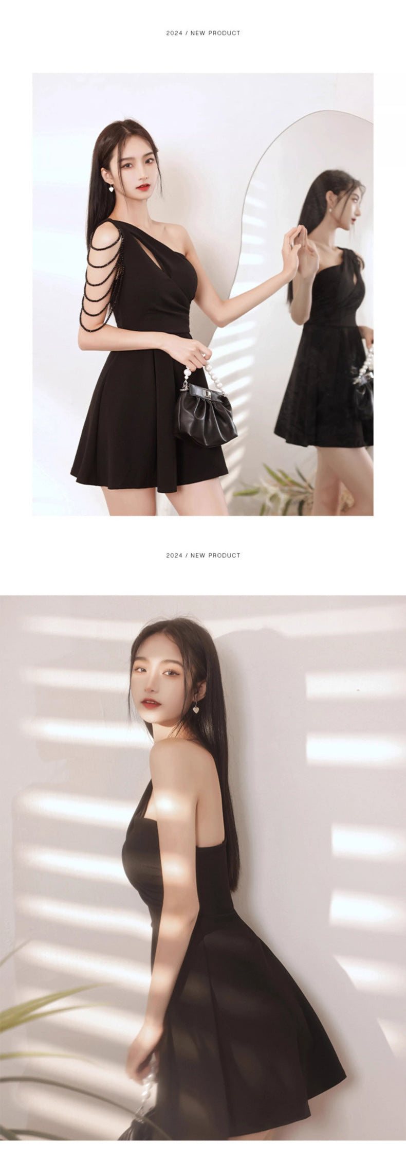 Sexy Night Show Belly-Covering Work Clothes Night Store Graceful and Fashionable Dress Slim Backless Waist-Tight Women's Clothing