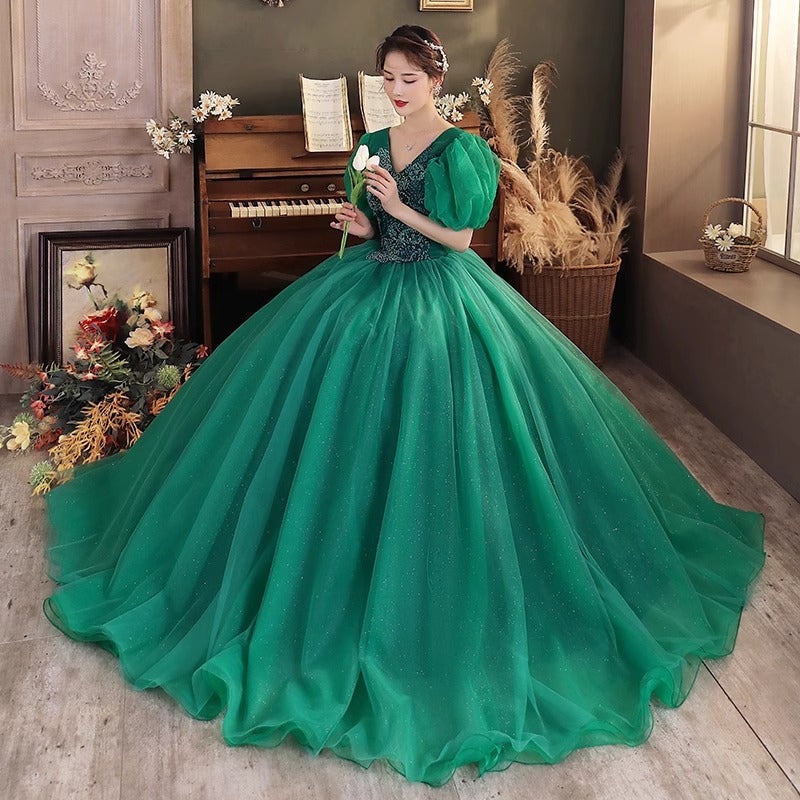 Evening dresses for Dinner dress Music Art Exam Host Solo Pettiskirt Student Performance Long Dress  H82909