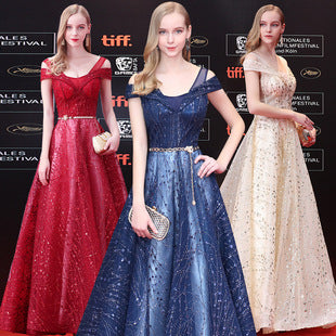 Bridal Toast Dress New Spring Short Red V-neck Engagement Return Wedding Dress for Women Slim Fit Slimming