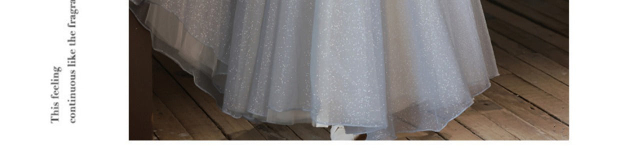 High-End Evening Dress Female 2022 New Banquet Temperament Design Sense Special Interest Light Luxury Senior Host Annual Meeting Art Exam