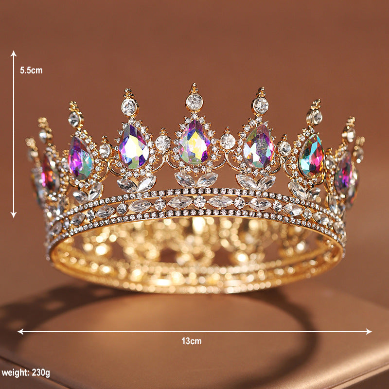 Hair Crown Bridal Headdress Baroque Simple Elegant Female 18-Year-Old Princess Adult Ceremony Birthday Crown Wedding Sofa H8293