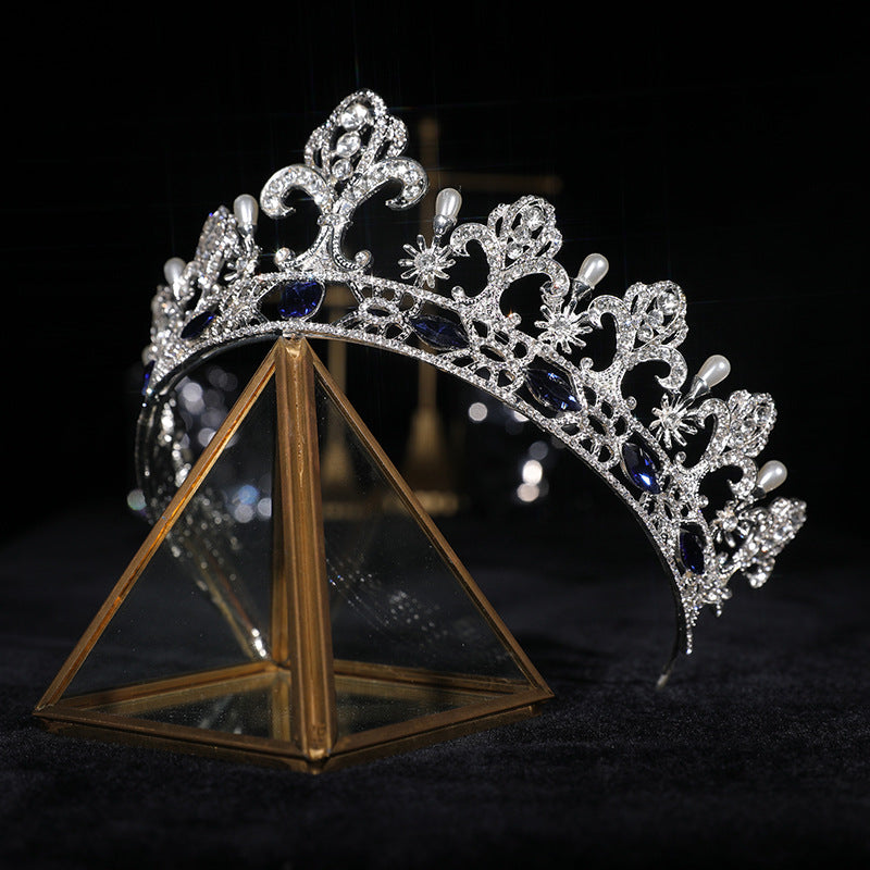 Crown Hair Ornament Baroque Crown Catwalk Show Adult Ceremony Studio Star Super Fairy Headband Bride Wedding Wedding Headdress H2839