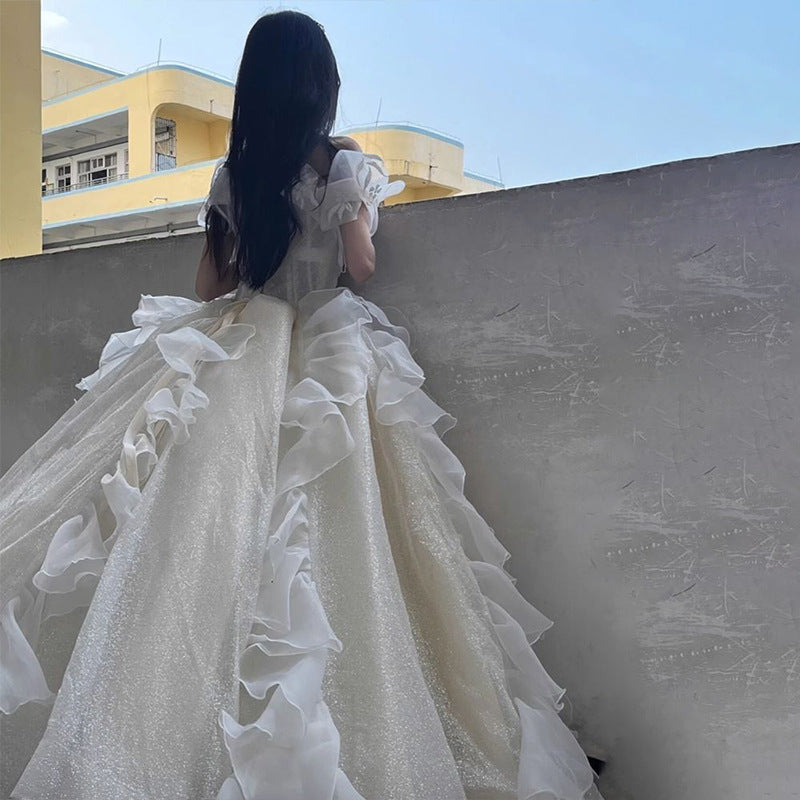 Escape Princess Style Evening Dress Female High Sense Light Luxury Minority Adult Ceremony Student Art Exam Graduate Day Little Dress