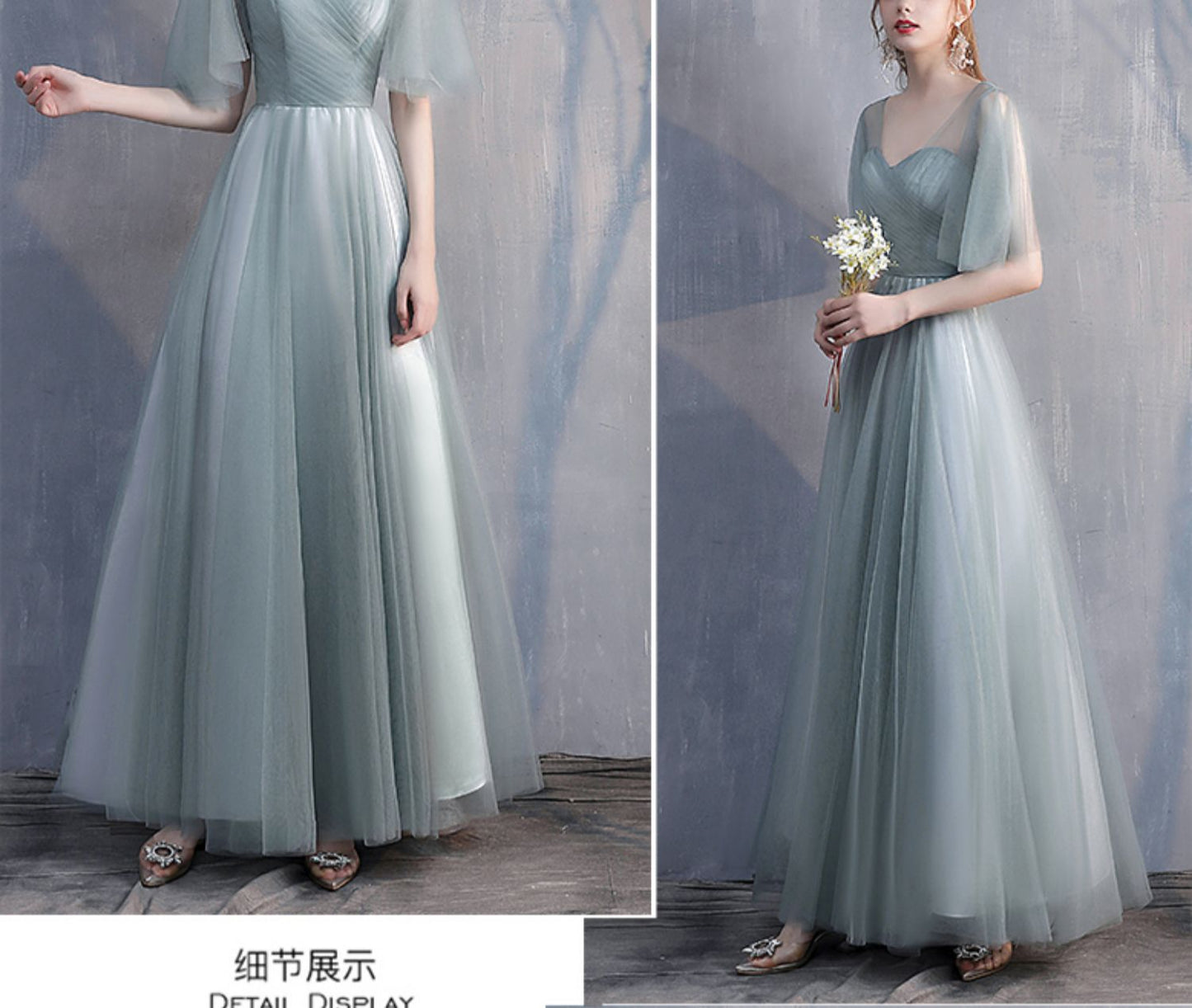 Bridesmaid Dress 2024 New Spring Mori Fairy Bridesmaid Ladybro Dress Dress Long Slim-Fit Banquet Evening Dress for Women