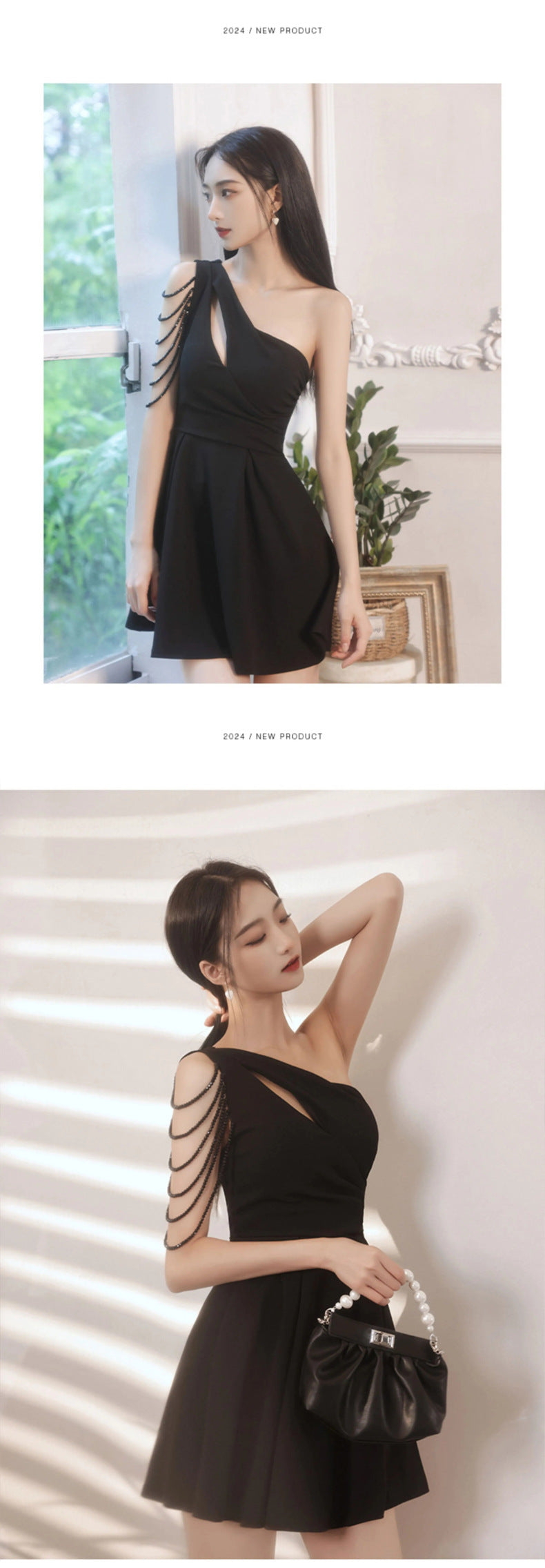 Sexy Night Show Belly-Covering Work Clothes Night Store Graceful and Fashionable Dress Slim Backless Waist-Tight Women's Clothing