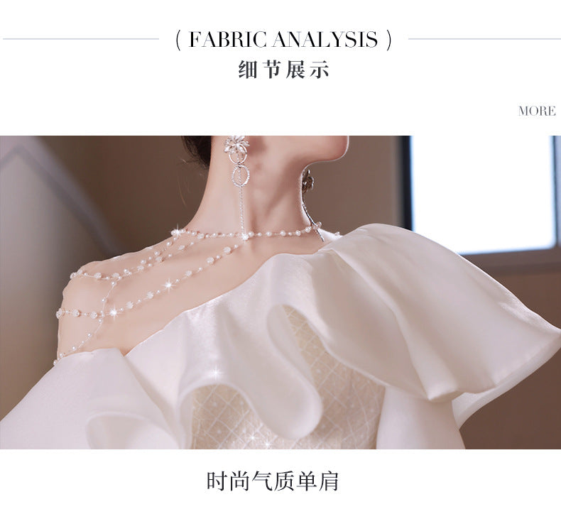 Evening Dress for Women Light Luxury Minority High-End High-Grade Host French Fishtail Heavy Industry Party Elegant
