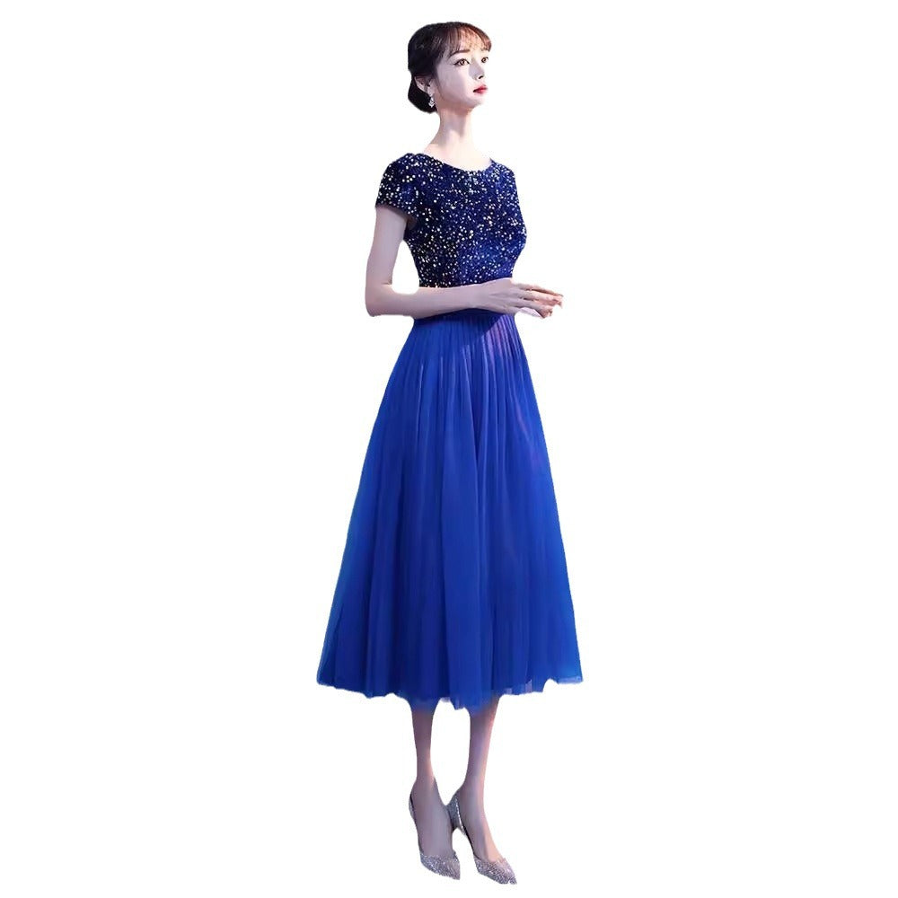 Choir Performance Costume Female Dress Banquet Adult Formal Dress Temperament Host Chorus Recitation Competition Costume