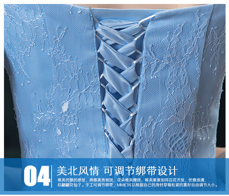 Evening Dress Pettiskirt Host Long Performance Dress Vocal Music Art Test Student Bel Canto Solo Stage Annual Party Dress Female
