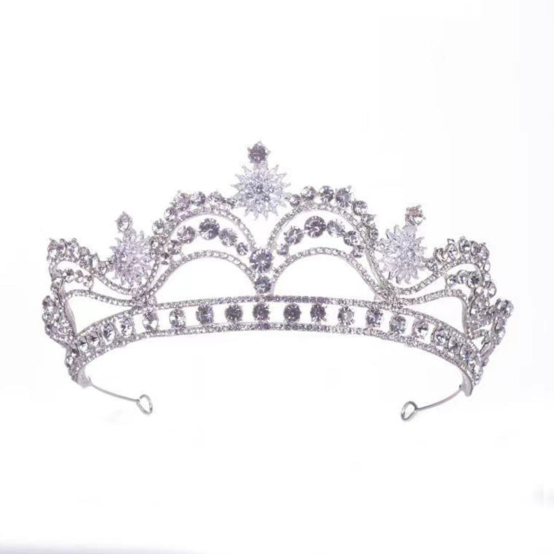 Hair Crown Crown Headdress Wedding Hair Accessories Wedding Dress Accessories Alloy Diamond Crystal Princess Birthday Crown H892