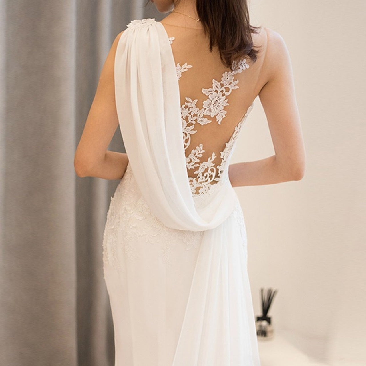 Wedding Dress evening dress  long midwaist wedding dream slimming sleeveless see-through super fairy light wedding dress