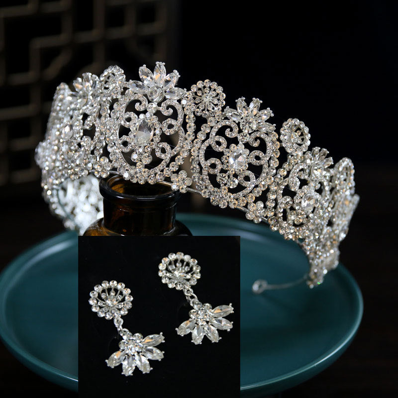 Headdress Crown Bride Wedding Crown Headdress Heavy Industry Crown Hair Accessories Main Wedding Accessories H271