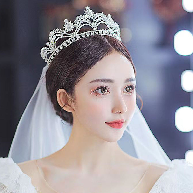 Hair Crown Crown Headdress Wedding Hair Accessories Wedding Dress Accessories Alloy Diamond Crystal Princess Birthday Crown H892