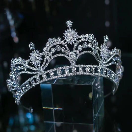 Hair Crown Crown Headdress Wedding Hair Accessories Wedding Dress Accessories Alloy Diamond Crystal Princess Birthday Crown H892