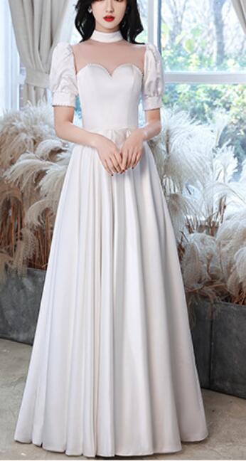 White evening dress 2022 New elegant temperament French socialite engagement party dignified female annual dress spring and summer